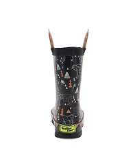 Kids Grizzly Faux Fur Rain Boot