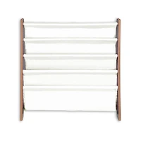 Kids Book Shelf Sling Storage Rack Organizer Bookcase Display Holder
