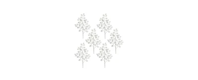 Slickblue Versatile Silver Dollar Spray Set (Pack of 6) - Ideal for Enhancing Home and Event Spaces with Natural Elements
