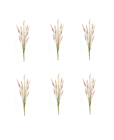Slickblue Set of 6 Foxtail Spray Stems - Lifelike Faux Botanicals for Floral Arrangements and Home Decor