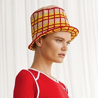 Brunna.co Schoolgirl Plaid Crochet Hat