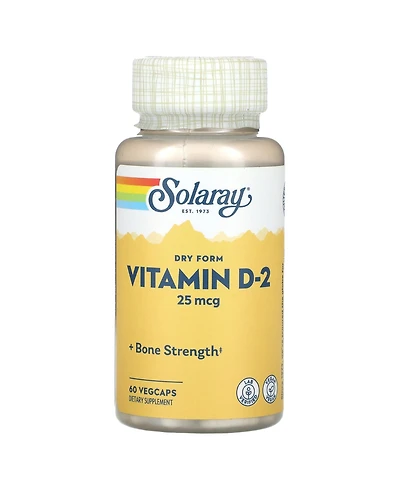 Solaray Dry Form Vitamin D-2 25 mcg