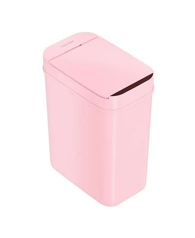 iTouchless 3 Gallon Sensor Bathroom Trash Can, 10 Liter Slim Touchless Small Smart Bedroom Garbage Waste Basket Bin with Motion Lid