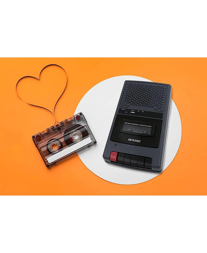 Riptunes Cassette Player and Recorder, Usb Playback, Converts to