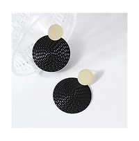 Sohi Women's Contrast Drop Earrings
