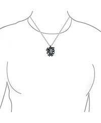 Bling Jewelry Aries Ram Head Zodiac Sign Astrology Horoscope Pendant Necklace Sterling Silver Men