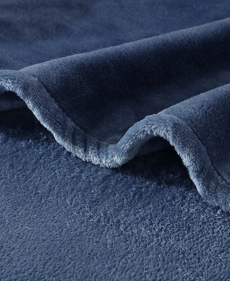 Tommy Bahama Home Solid Ultra Soft Plush Blanket