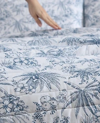 Closeout! Tommy Bahama Home Pen And Ink Reversible Piece Quilt Set