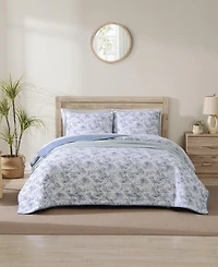 Closeout! Tommy Bahama Home Pen And Ink Reversible Piece Quilt Set