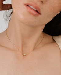 Ettika Polished Dainty Pebble Pendant Necklace