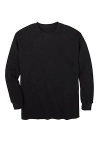 KingSize Men's Waffle-Knit Thermal Crewneck Tee