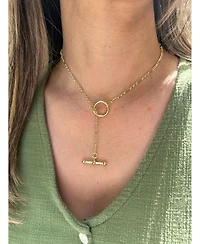 Figaro Chain Link Toggle Necklace