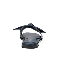 Marc Fisher Women's Finey Square Toe Slip-On Flat Sandals