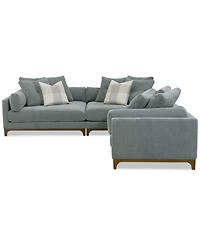 Closeout! Brendalyn 3-Pc. Modular Fabric Sectional Chaise & Sofa Set, Created for Macy's