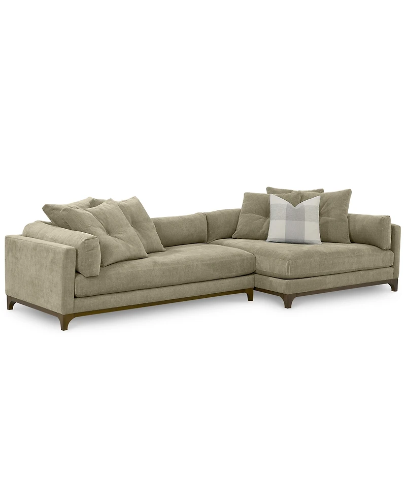 Closeout! Brendalyn 2-Pc. Modular Fabric Sectional Chaise and Sofa Set, Created for Macy's