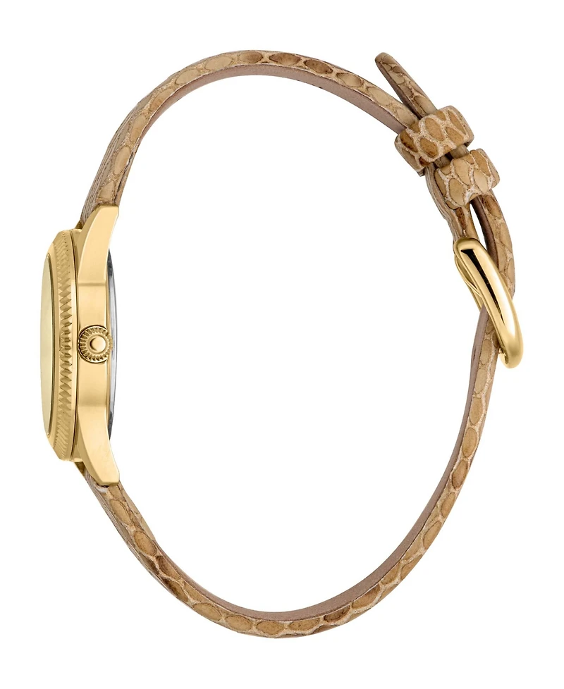 Roberto Cavalli Women's Quartz Brown Leather Watch 28mm