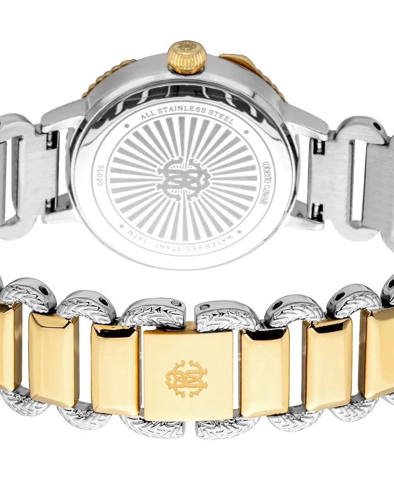 Roberto Cavalli Women's Quartz Two-tone Stainless Steel Watch 30mm