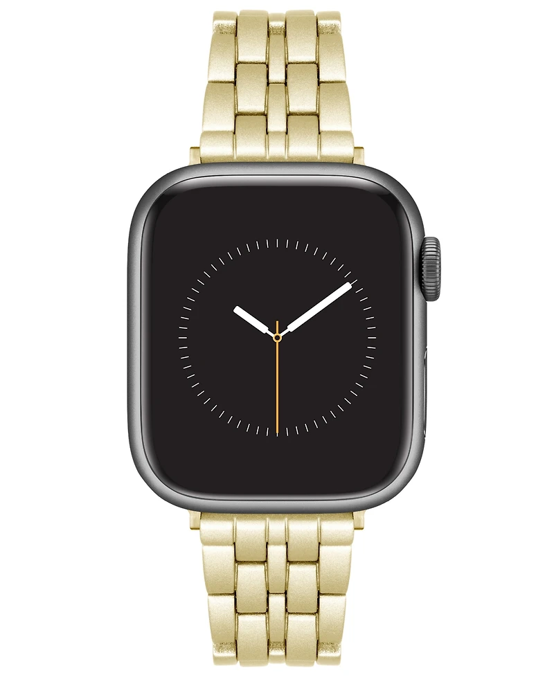 Nine West Women's Gold-Tone Alloy Link Bracelet Designed for 38/40/41mm Apple Watch