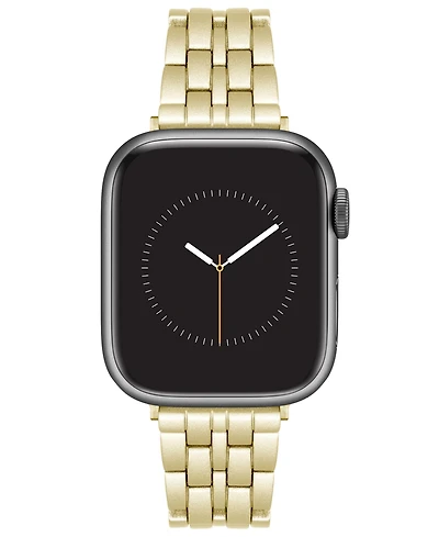 Nine West Women's Gold-Tone Alloy Link Bracelet Designed for 38/40/41mm Apple Watch