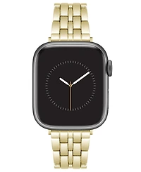 Nine West Women's Gold-Tone Alloy Link Bracelet Designed for 38/40/41mm Apple Watch