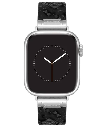 Nine West Women's Brown Snakeskin Pattern Leather Band Designed for 38/40/41mm Apple Watch