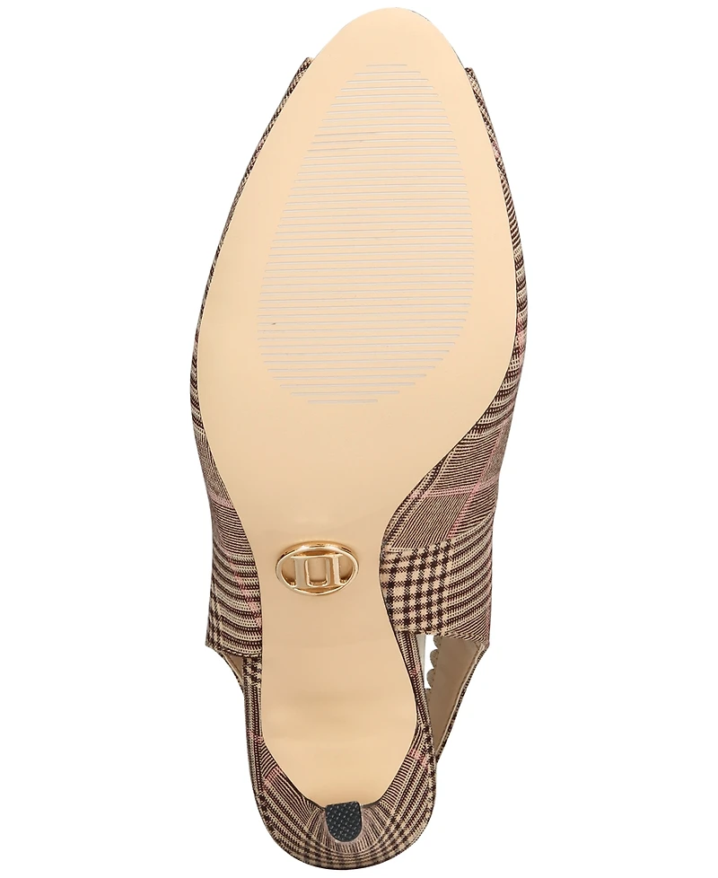 Things Ii Come Women's Laura Luxurious Scallop Peep Toe Slingback Pumps