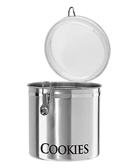 Oggi 150oz Jumbo Stainless Steel "Cookies" Clamp Canister