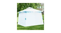 Slickblue 2-Tier 10' x 10' Patio Gazebo Canopy Tent w/ Side Walls