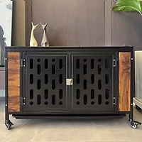 Secure and Spacious Indoor Dog Cage for Rest, Safety, and Training