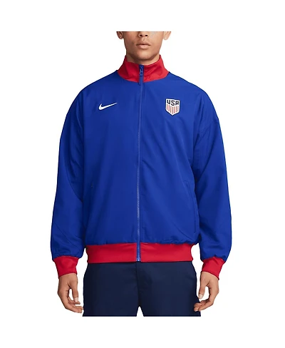 Nike Men's Royal Usmnt 2024 Strike Anthem Full-Zip Jacket