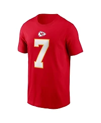 Nike Men's Harrison Butker Red Kansas City Chiefs Name Number T-Shirt