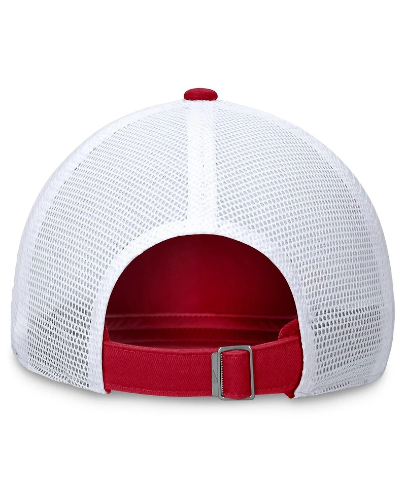 Nike Men's Red Los Angeles Angels Evergreen Wordmark Trucker Adjustable Hat