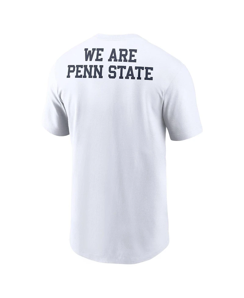 Nike Men's White Penn State Nittany Lions Blitz 2-Hit T-Shirt