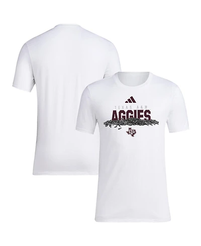 Adidas Men's White Texas A M Aggies Baseball Sunflower Seeds T-Shirt