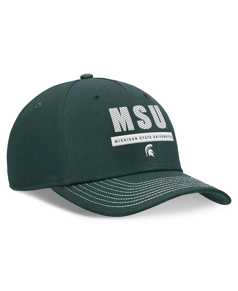 Nike Men's and Women's Green Michigan State Spartans 2024 Sideline Adjustable Hat