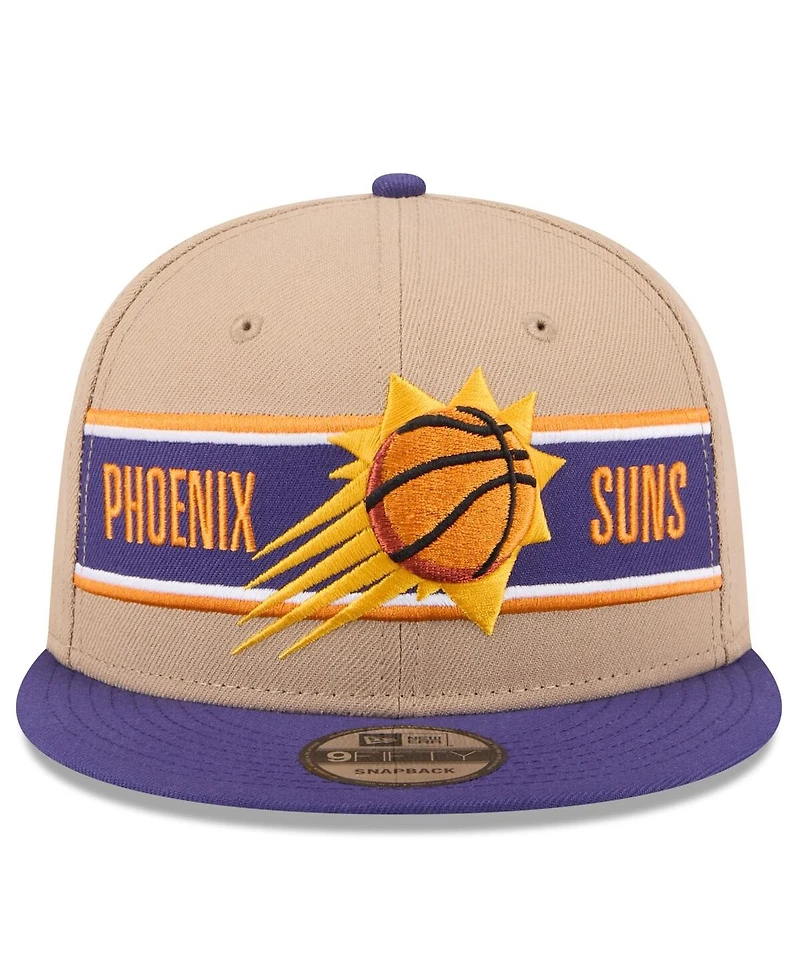 New Era Men's Tan/Purple Phoenix Suns 2024 Nba Draft 9FIFTY Snapback Hat