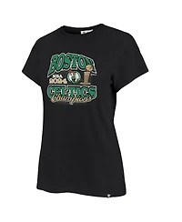 '47 Brand Women's Black Boston Celtics 2024 Nba Finals Champions Trophy Franklin T-Shirt