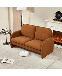 Streamdale Furniture Lamb Fabric Sofa Modern Comfort & Style for You