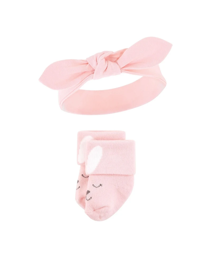 Hudson Baby Baby Girls Hudson 8Pc Headband and Socks Set