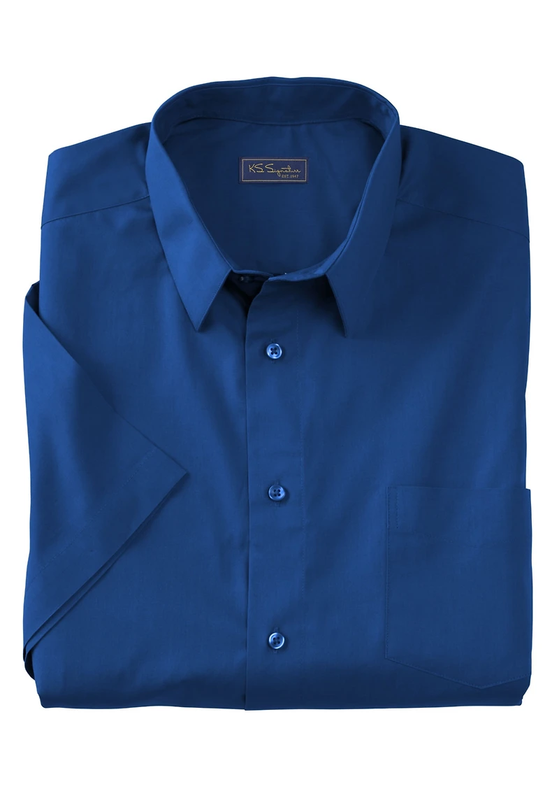 KingSize Big & Tall Wrinkle-Free Short-Sleeve Dress Shirt