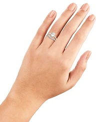 Giani Bernini Cubic Zirconia Oval Bridal Set in Sterling Silver, Created for Macy's