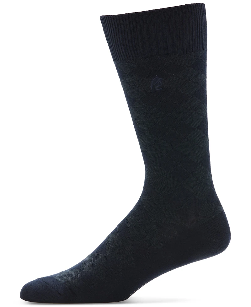 Perry Ellis Men's Socks, Diamond Single Pack