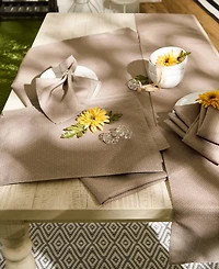 Design Imports Tonal Lattice Print Outdoor Tablecloth, 60x84 Inches