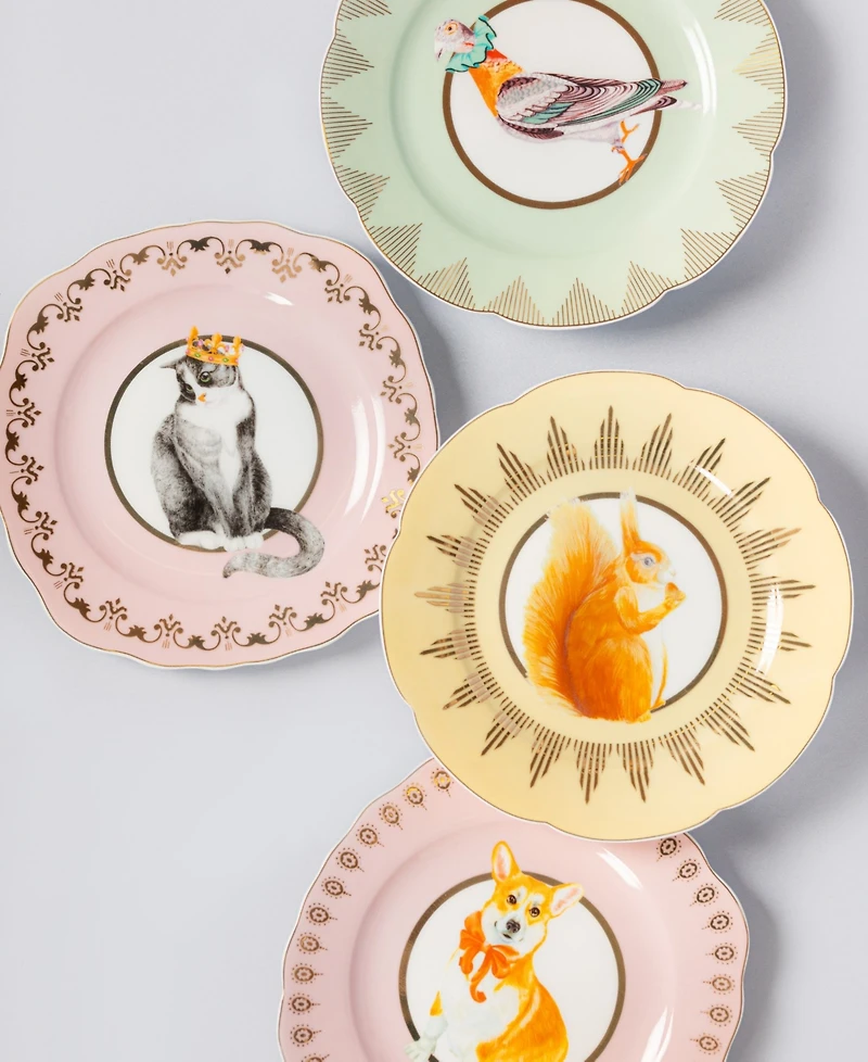 Yvonne Ellen Best of British Tea Plates, Set of 4
