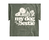 Hybrid Apparel Peanuts Dog Mens Short Sleeve Tee