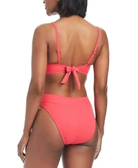 Bar Iii Womens V Wire Bralette Bikini Top Bottoms Created For Macys