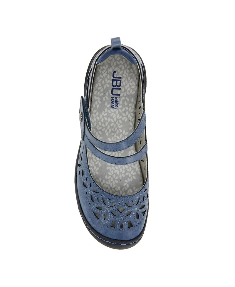 Jbu Women's Bellerose Encore Casual Mary Jane Flats