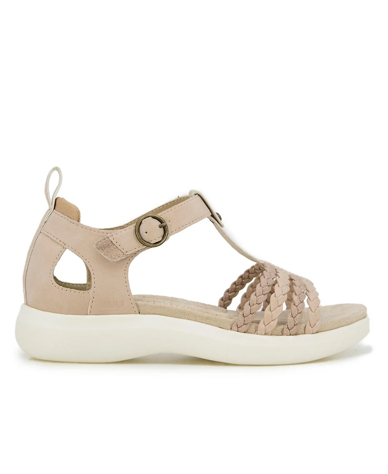 Jbu Women's Prague Round Toe Sandals
