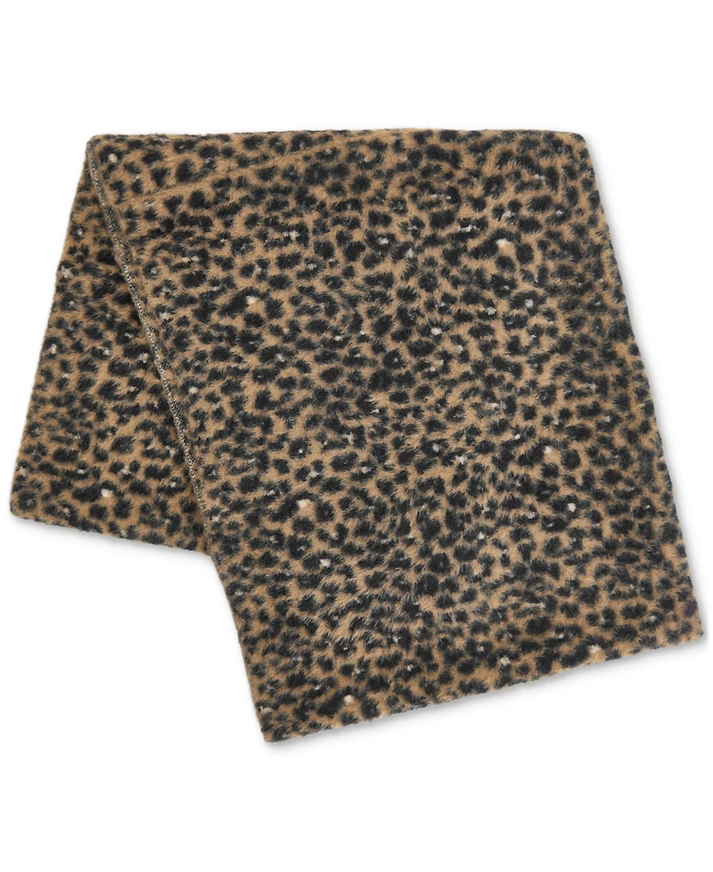 Dkny Women's Fuzzy Leopard-Print Loop Scarf