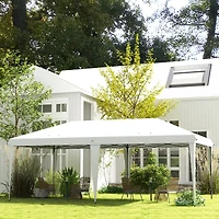 Outsunny 10' x 20' Pop Up Canopy Tent, Outdoor Gazebo & Carry Bag,